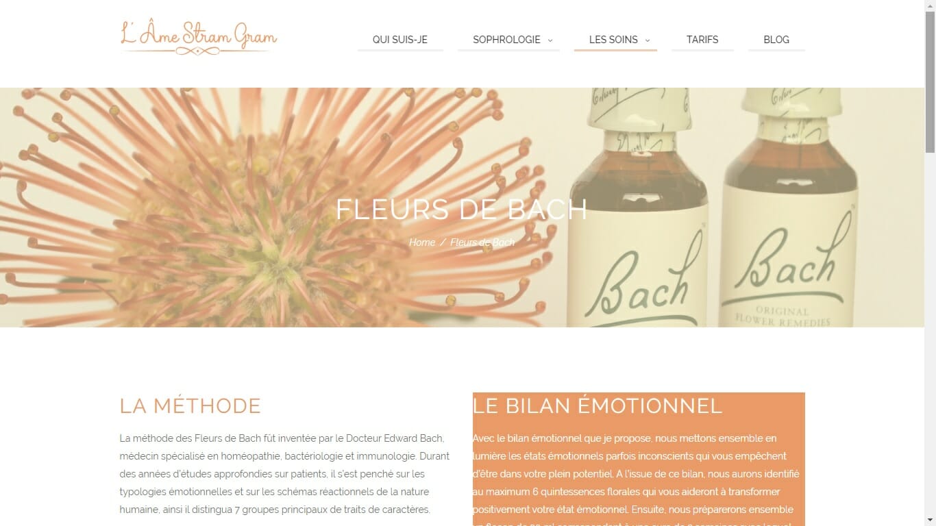 creation site internet fleurs de bach